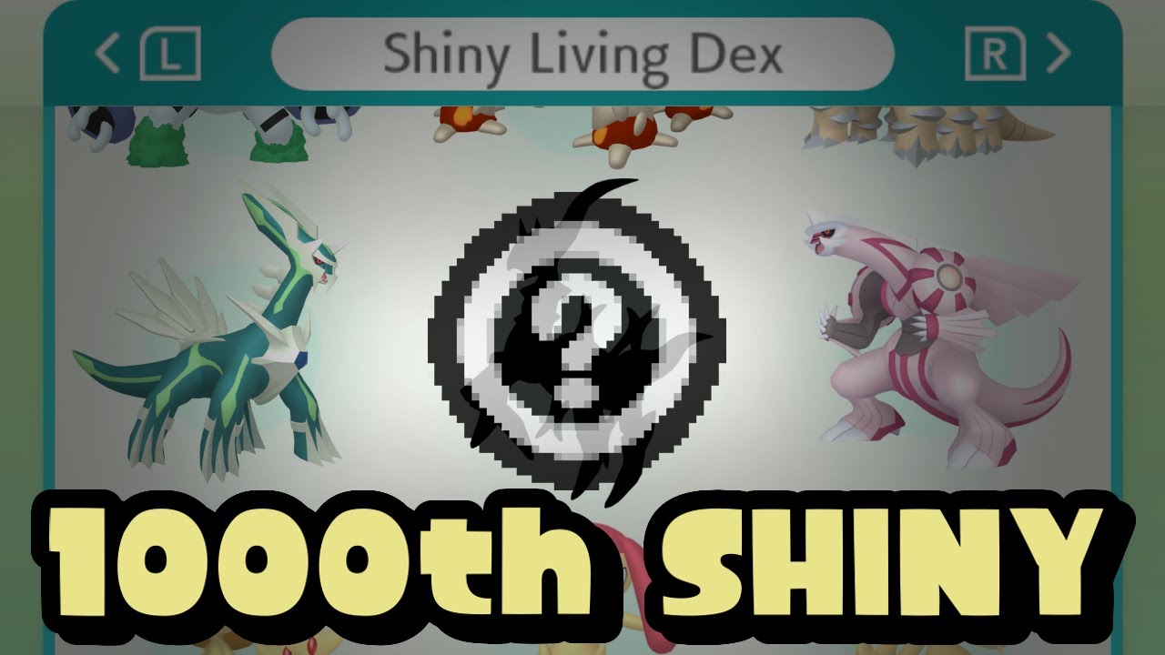 I found the 1000th Shiny Pokémon for my Living Dex!