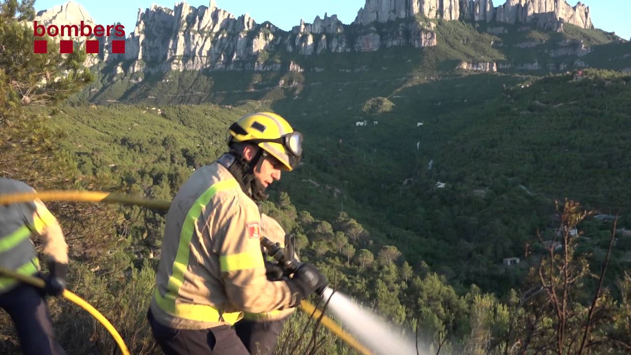 Incendi forestal a Marganell (Bages)