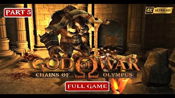 God Of War Chains Of Olympus Walkthrough Full Gameplay PPSSPP #Part 5 ( Android 4K HD 2160p )