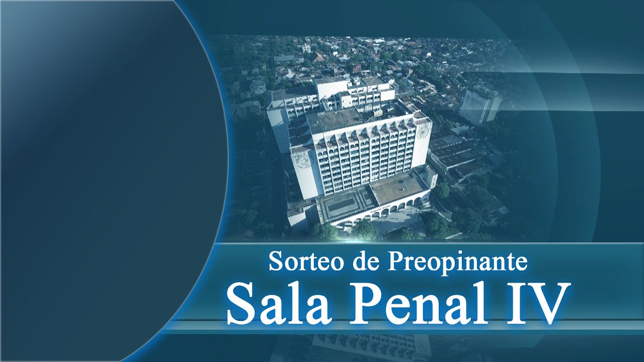 13-10-2025 Sorteo de Preopinantes Sala Penal IV