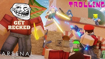 Trolling Kids in ROBLOX ARSENAL (Pretending to be a NOOB)👺