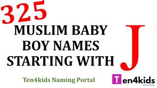 325  Popular Muslim Baby Boy Names Starting with J