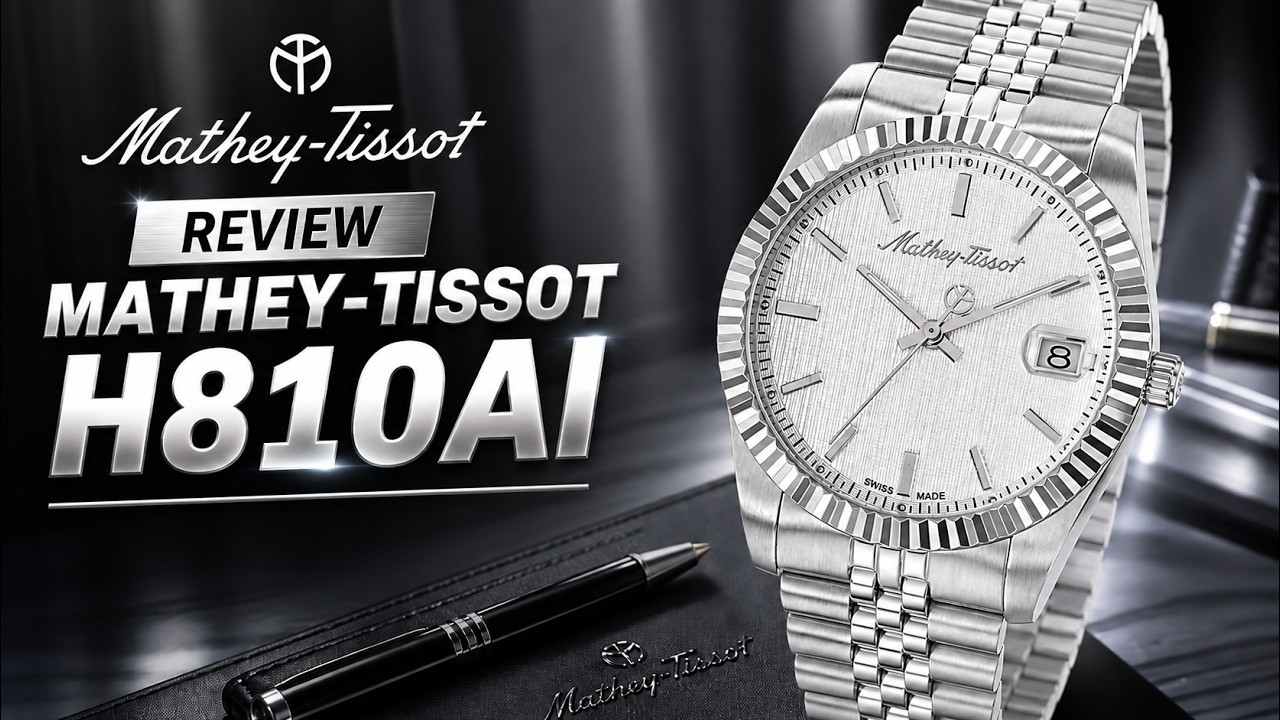  Review Đồng Hồ Mathey-Tissot H810AI: Mặt Số Guilloche Cực Đẹp, Swiss Made, 5ATM