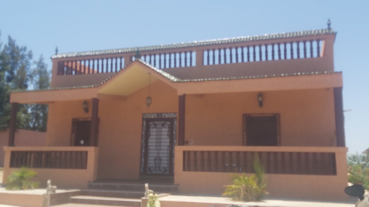 ⛔تم البيع ⛔ضيعة جميلة محفظة بالفيلا والمسبح   والاشجار نواحي سيدي علال البحراوي