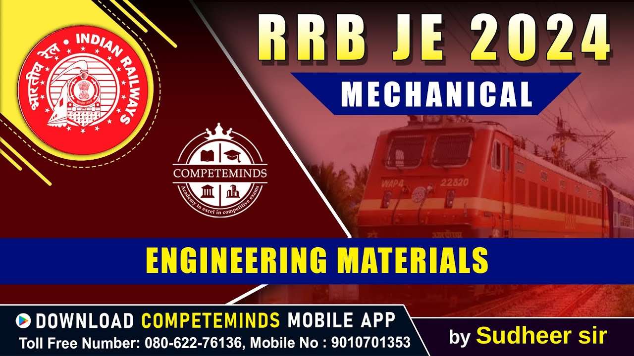 RRB JE 2024 MECHANICAL ENGINEERING | TECHNICAL CLASSES IN TELUGU ...