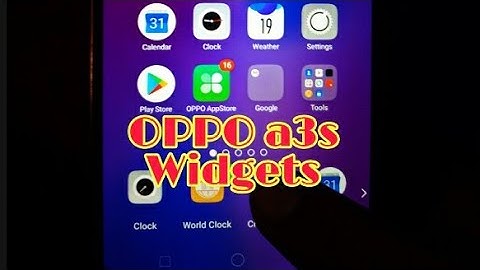 How to use widgets On Oppo a3s / All oppo and realme widgets settings