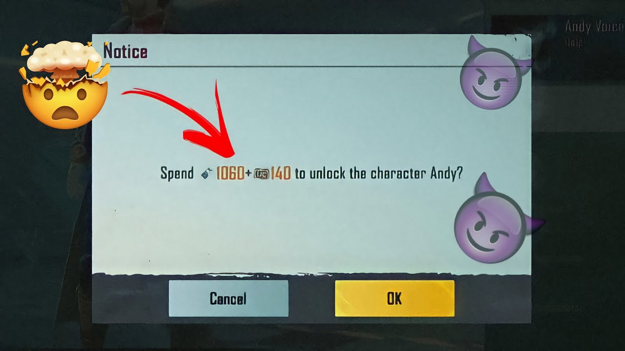 Bgmi mai Andy character sirf 140 uc mai unlock kiya || Andy character unlocking free