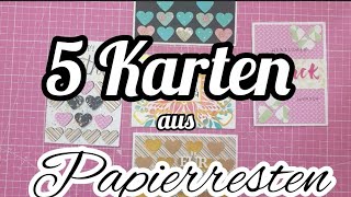 Restepapier* Handstanzen* Schablonen* Metallicfarben