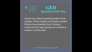 GED QOD: Probability from a Word Problem