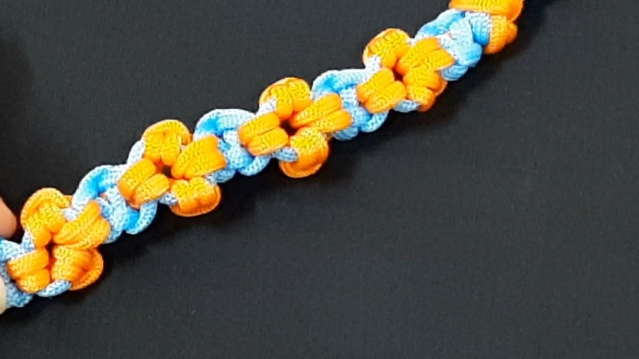 How to tie easy knot pattern # paracord/Macrame # 3 - YouTube