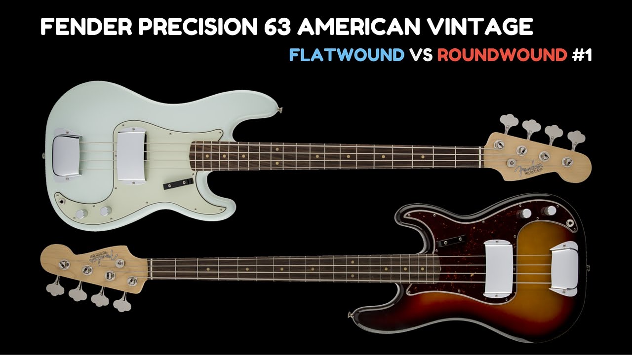 FLATWOUND vs ROUNDWOUND 1 Fender Precision /// Bruno Tauzin YouTube