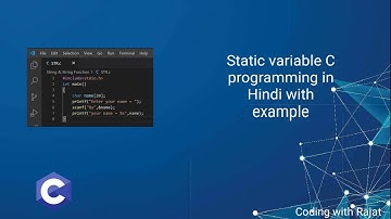 Static variable in c programming in Hindi with example