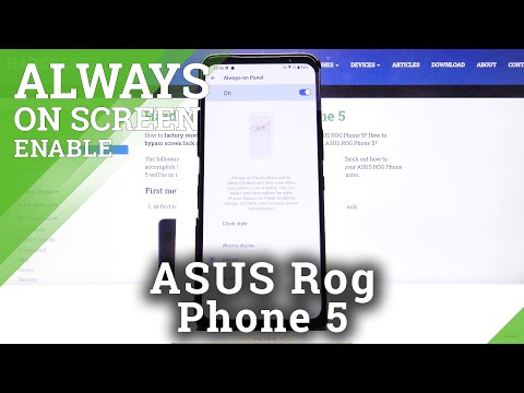 ASUS ROG Phone 5에서 Always on Display를 사용자 지정하는 방법 – Always on Display 개인화