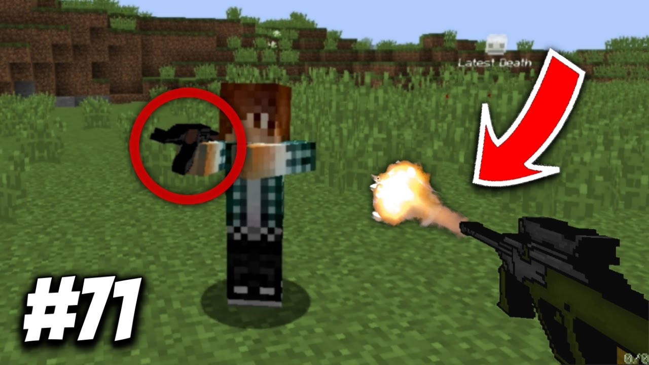 Guns In Minecraft Survival Minecraft Survival 71 Youtube