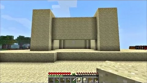 Minecraft - How I made my sand castle (part 1)