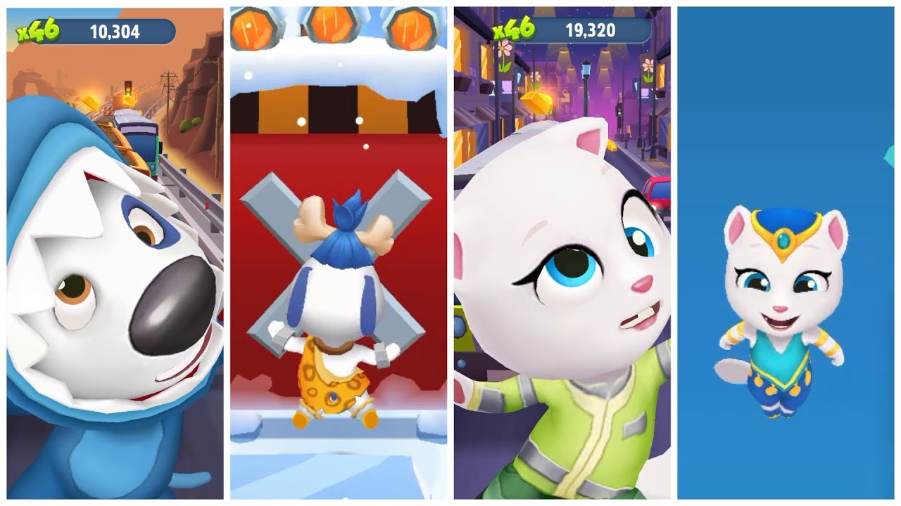 Talking Tom Gold Run - All Best Funny Fails