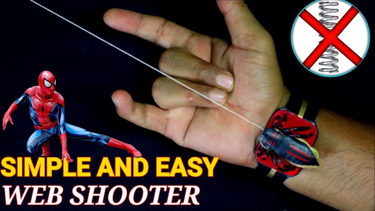 Simple and easy web shooter How To Make Spider Man  Shooter without Spring xperiment at