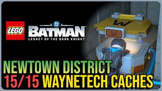 Newtown – All 15 WayneTech Caches – Lego Batman: Legacy of the Dark Knight
