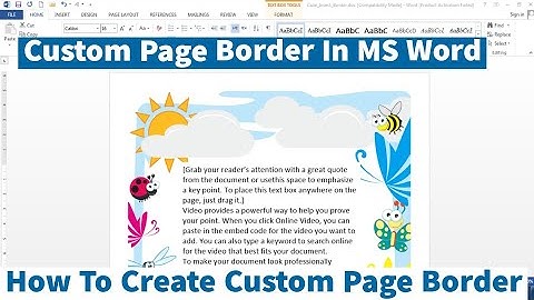How To Create a Custom Page Border In MS Word | Making A Beautiful Custom Page Border Microsoft Word
