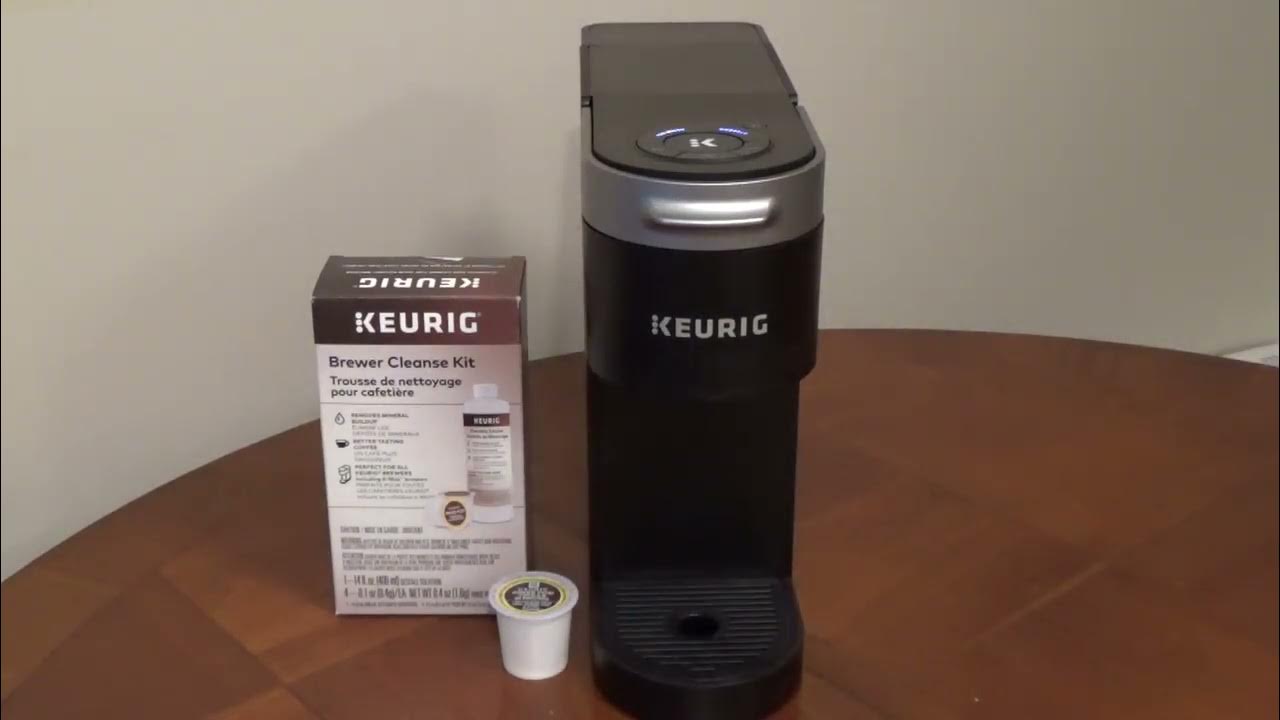 Descaling a Keurig K Slim Coffee Maker with the Keurig Brewer Cleanse
