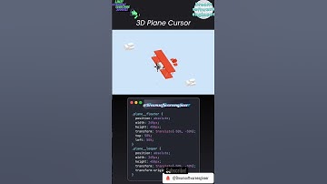 3D PLANE CURSOR #coding #python #codeflow #tiktok #shortsfeed #fullstackwebdeveloper #shorts