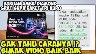 Nyesel ! Redeem diamond gratis paket hero tri | diamond gratis dari paket game | review paket h3ro screenshot 1