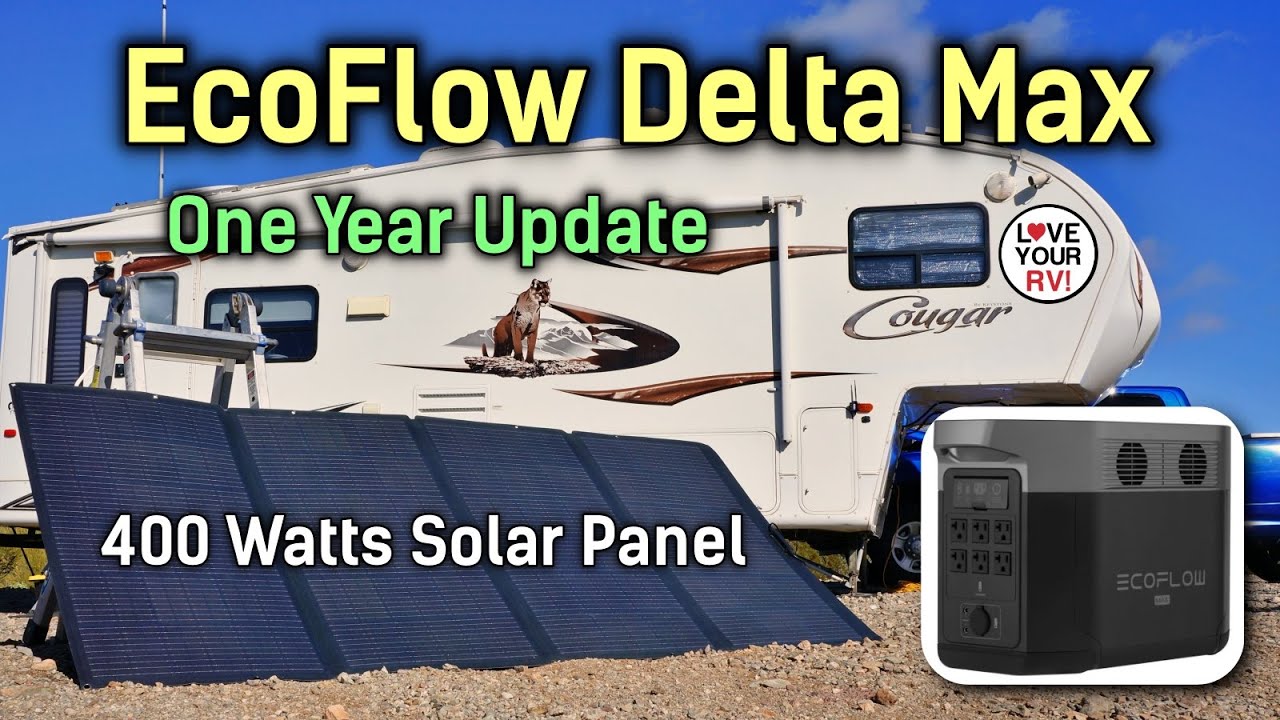 EcoFlow Tech DELTA 2 Max Power Station w/Solar Panel & Power Strip