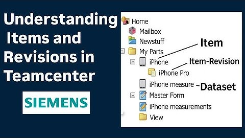 Teamcenter Items & Revisions Explained | Simple Example with iPhone