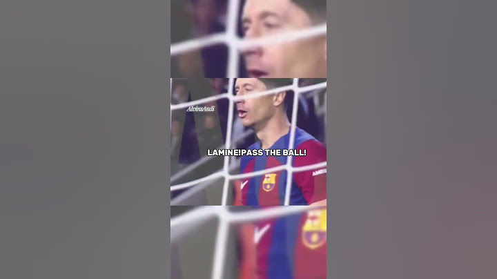 Lewandowski refuse to shake hands with 16 year old Lamine Yamal for not passing the ball#shorts