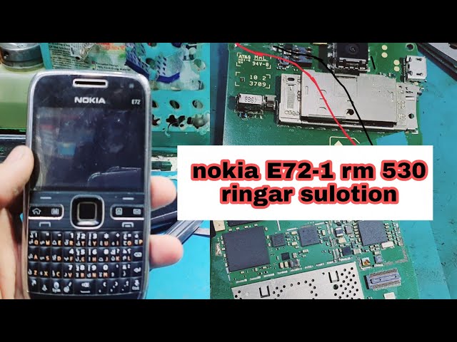 nokia E72-1 Ringer not working problem speker solution tested way ,jamper -  YouTube