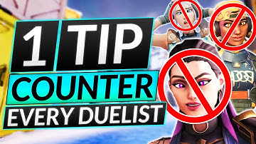 1 TIP to COUNTER EVERY DUELIST AGENT - Advanced Matchup Guide - Valorant