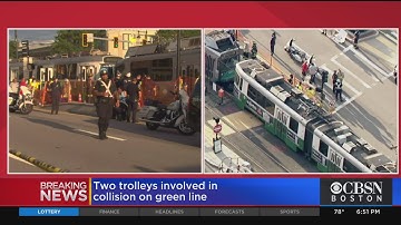 Two Trolleys Involved In Collision On Green Line