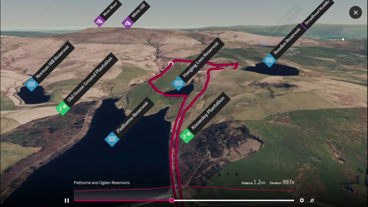 A short hike around Piethorne and Ogden Reservoirs