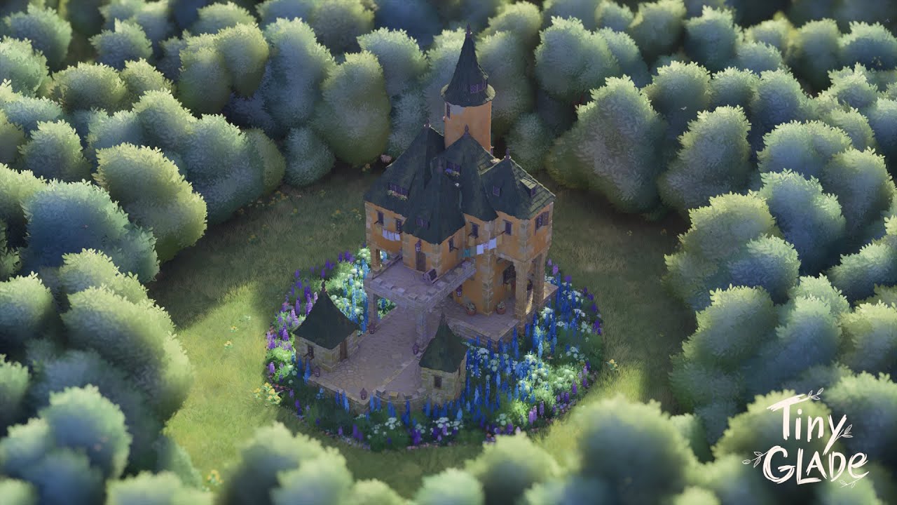 Tiny Glade (demo) // Speed Build // Carrot Mansion - YouTube