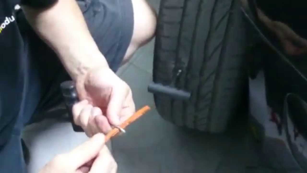 Reparar pinchazos del coche con spray