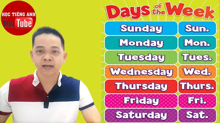 Cách Đọc Các Thứ Trong Tuần | Tiếng Anh Dành Cho Người Mới Bắt Đầu Học - Days of the Week