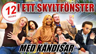 12 TIMMAR I ETT SKYLTFÖNSTER *MED GALNA KÄNDISAR 😱