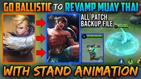 CHOU GO BALLISTIC TO REVAMP KING OF MUAY THAI SKIN SCRIPT | ALL PATCH | STAND ANIMATION BACKUP FILE