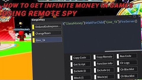 HOW TO GET INFINITE MONEY USING REMOTE SPY IN ROBLOX - Exploiting I0:40