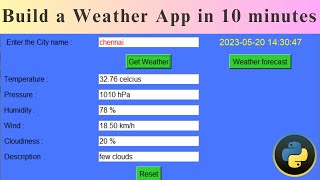 How to Create a Weather App using Python screenshot 4