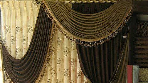how to make swags and tails curtains(Amazing and very Beautiful)