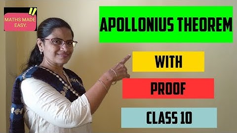 APOLLONIUS THEOREM WITH PROOF.