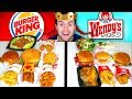 BURGER KING vs. WENDY'S - Fast Food Restaurant Taste Test!