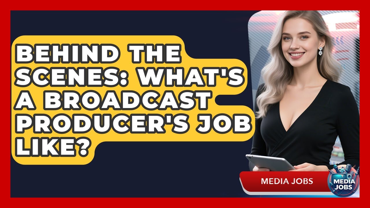 Behind The Scenes: What's A Broadcast Producer's Job Like? - Media Jobs
