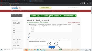 Week 4 : Assignment 4 | Introduction To Machine Learning   IITKGP | Solution | IIT | NPTEL SOLUTIONS