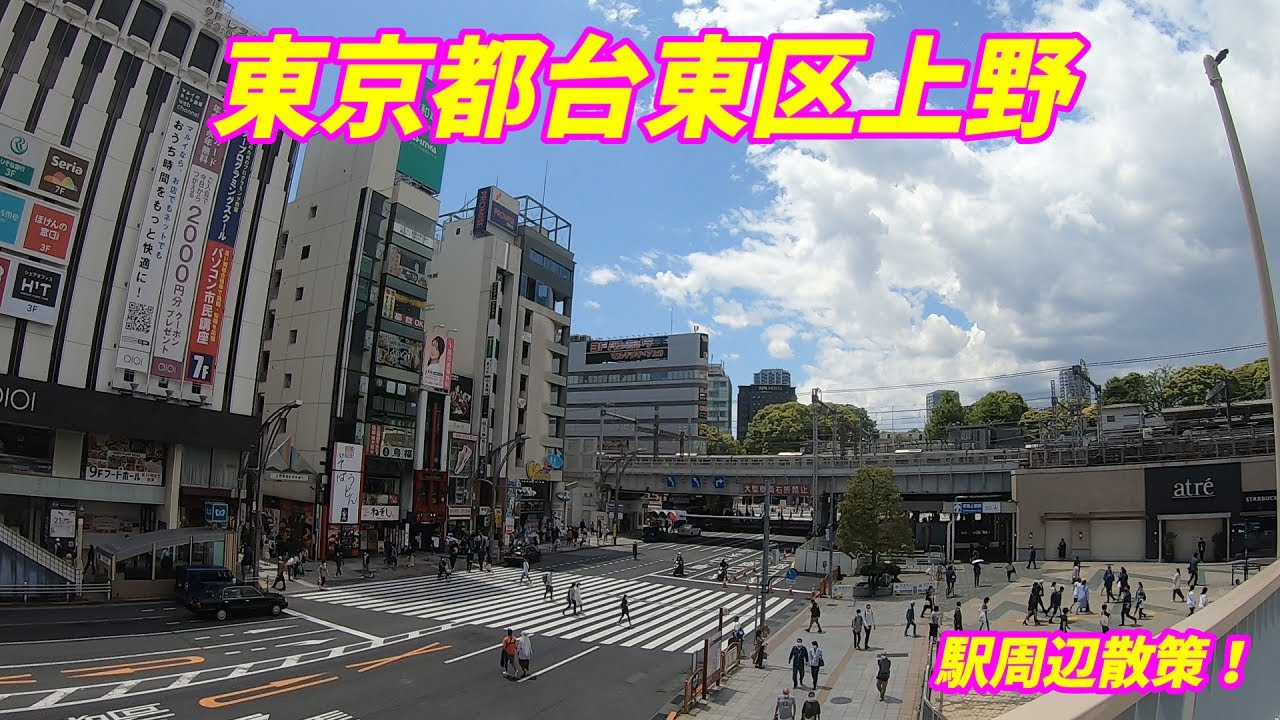 上野駅周辺を散策！(Japan Walking around Ueno Station)