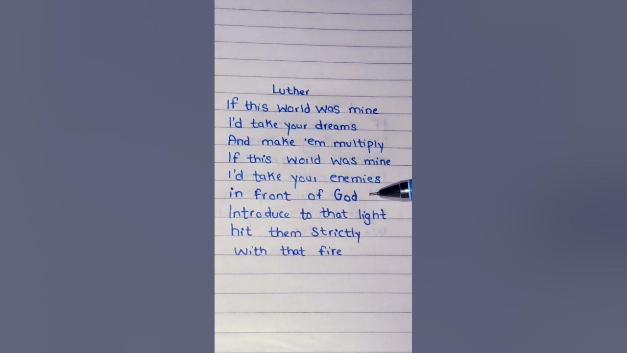 Kendrick Lamar - Luther (Lyrics) #kendricklamar #luther #lyircs
