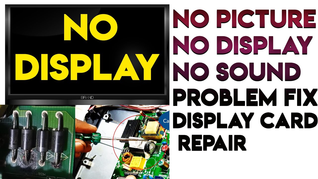 Sansui LED TV Repair How To Easily Fix LED TV NO Display NO Picture 