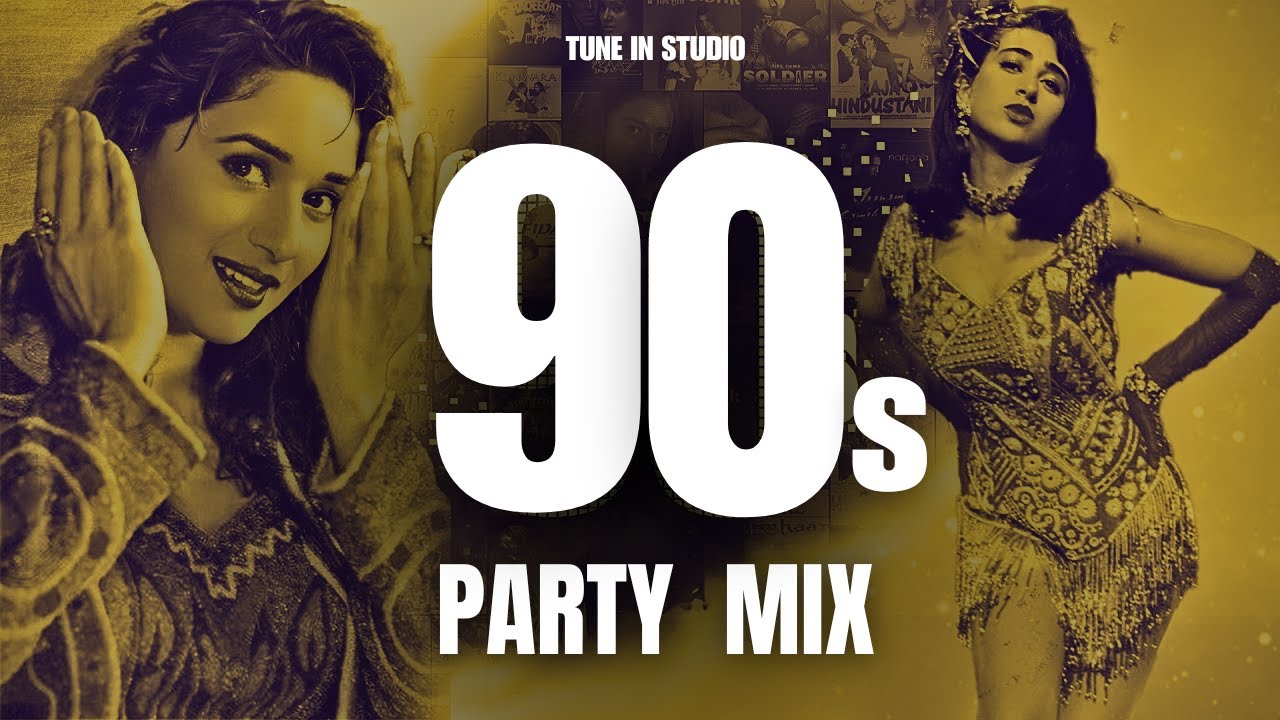 90s Bollywood Nonstop Dance Remix  Dj manish  Best of 90s Superhit Songs  Tune in Studio