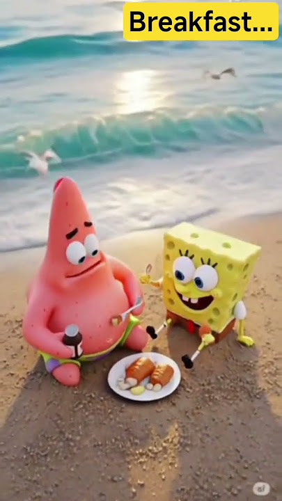 SpongeBob & Patrick's SHOCKING Beach Breakfast! 😱 #spongebob